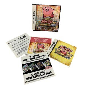 Nintendo DS Kirby Super Star Ultra NO GAME Case & Manual Only Authentic 2008